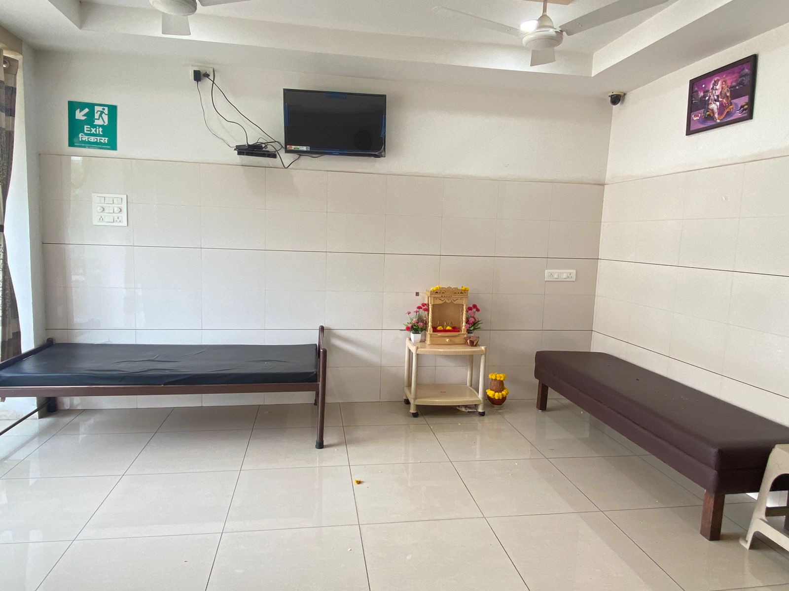 Medical examination room with modern equipment